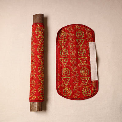 Bengal Kantha Work Handmade Fridge Handle Cover (Set of 2) 42
