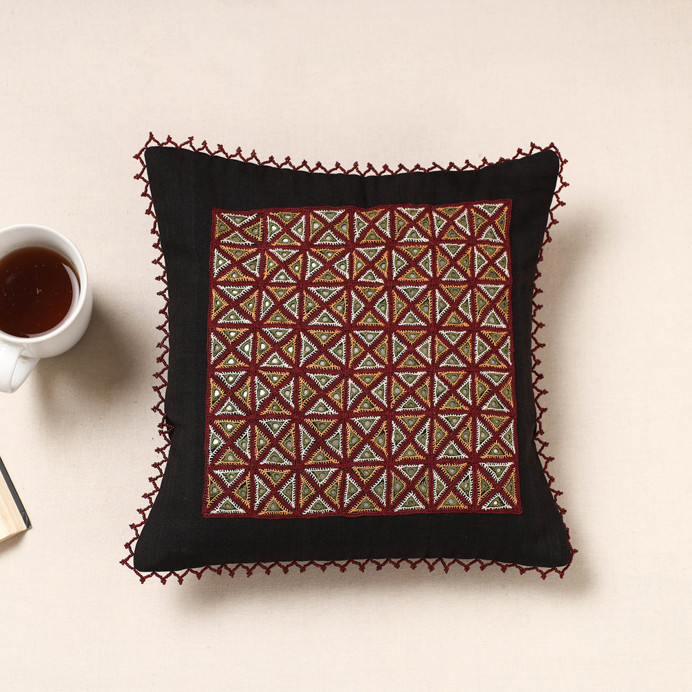 Hand Embroidered Cushion Cover