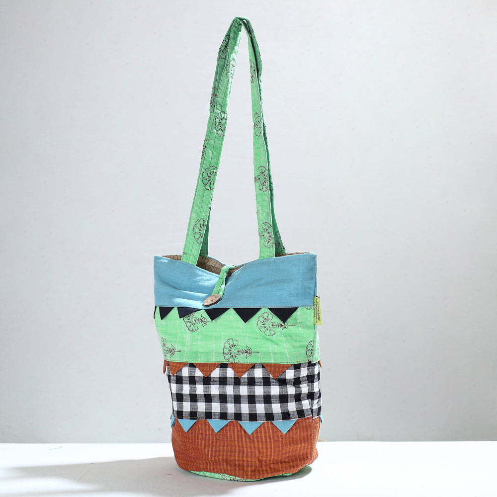 patchwork shoulder bag