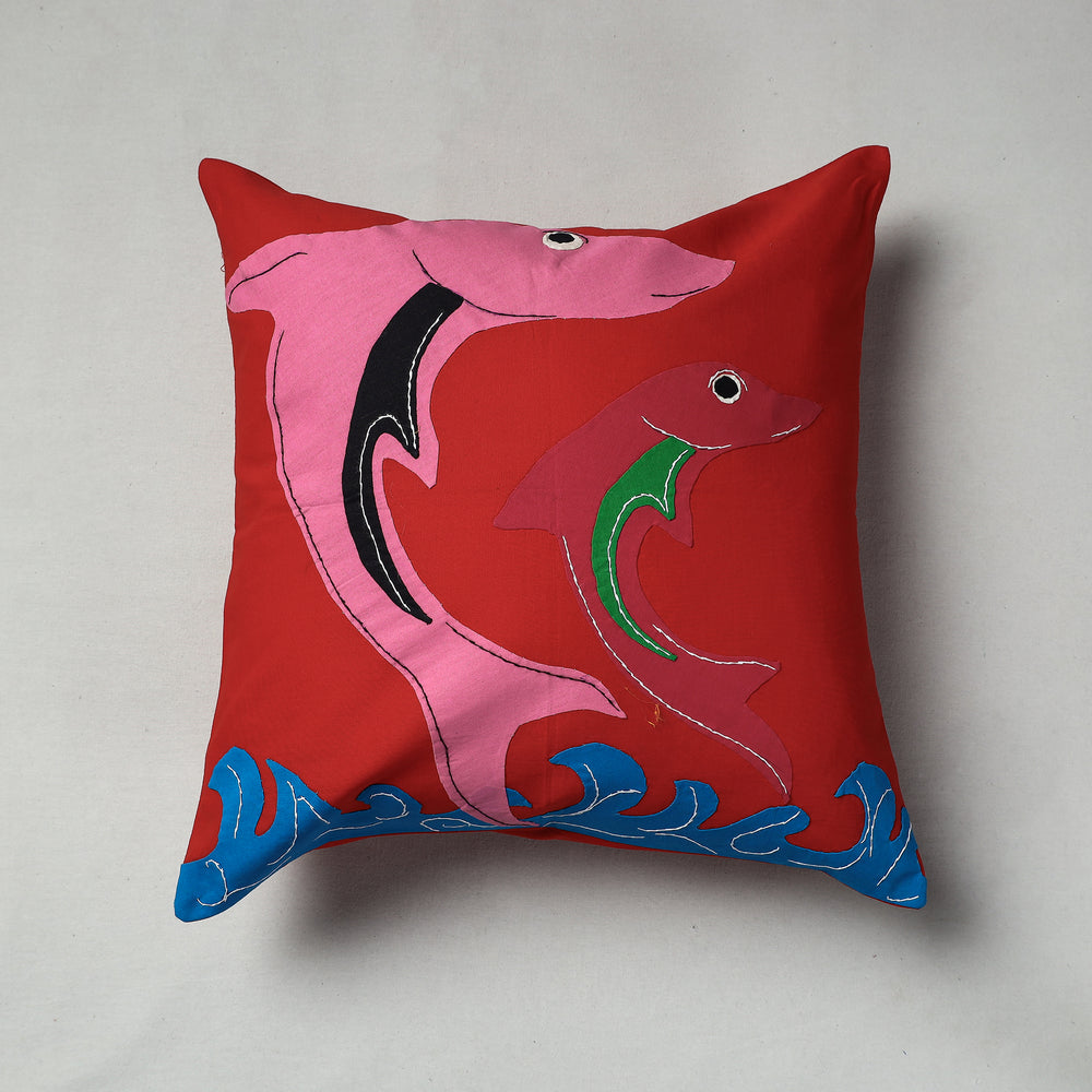 Applique Work Cushion Cover