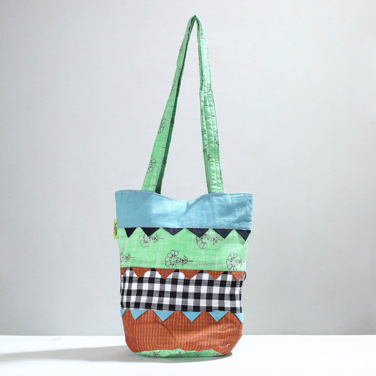 patchwork shoulder bag