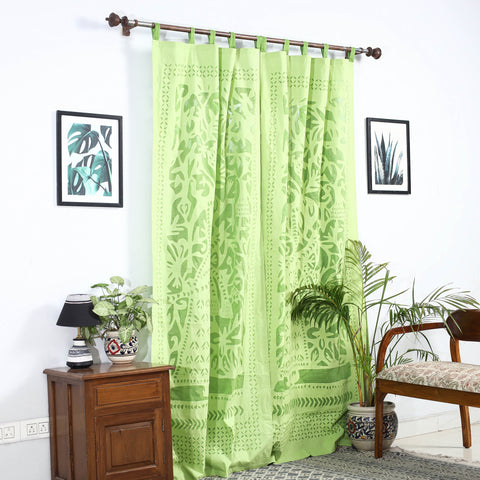 Applique Cutwork Door Curtain