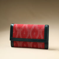 ikat leather wallet