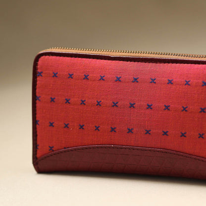 Handcrafted Jacquard Weave Leather Wallet