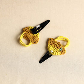  Handmade Crochet Tik-Tak Hair Clip (set of 2) 