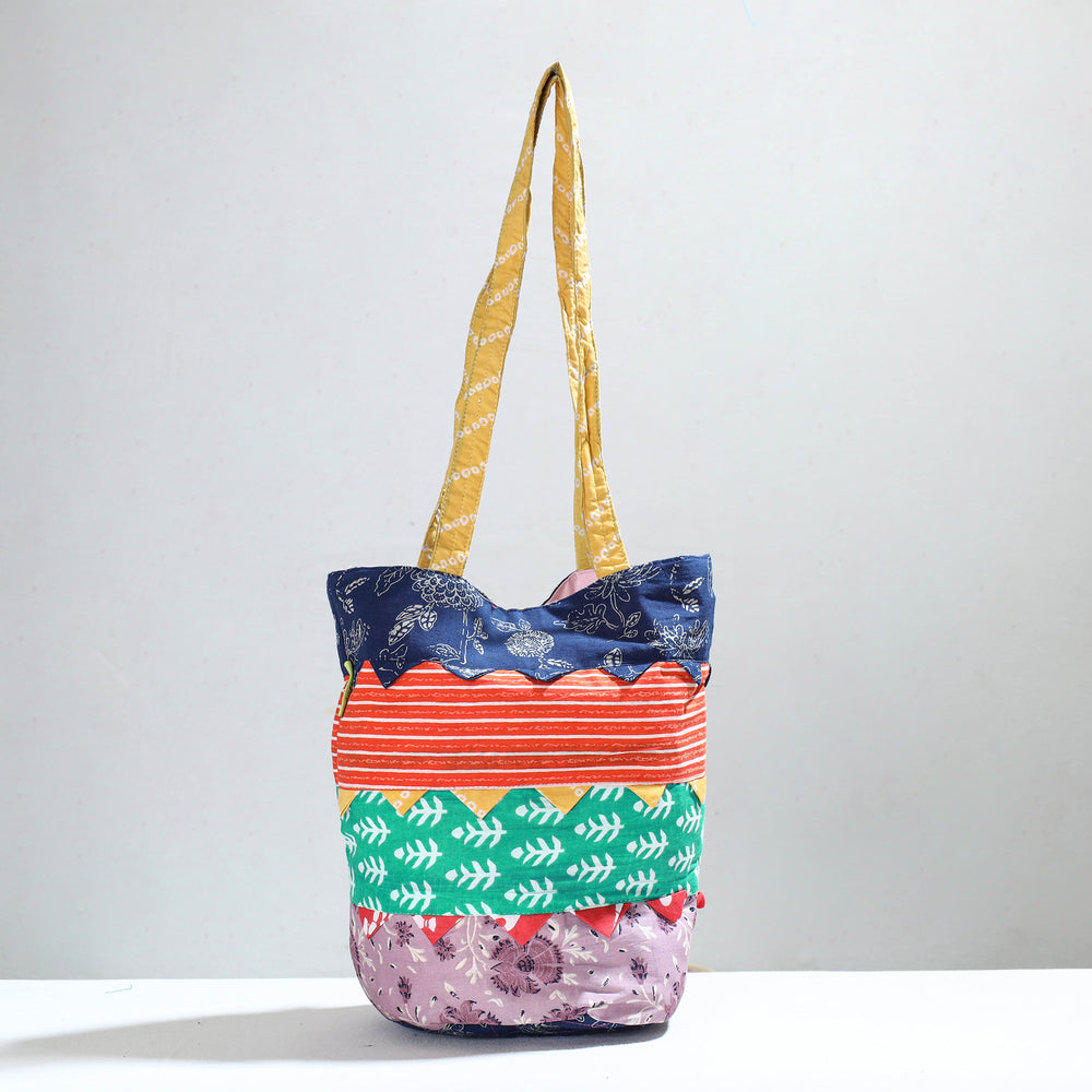 patchwork shoulder bag