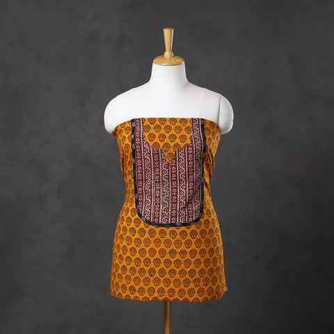 Yellow - bagh cotton unstitched kurta material