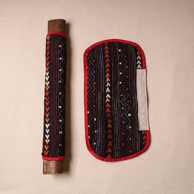 Bengal Kantha Work Handmade Fridge Handle Cover (Set of 2) 48