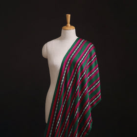 Pure Handwoven Bharashai Mashru Fabric (Width - 21 in) 07