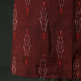 Pochampally Ikat Weave Cotton 2pc Unstitched Dress Material Kurta Set 03