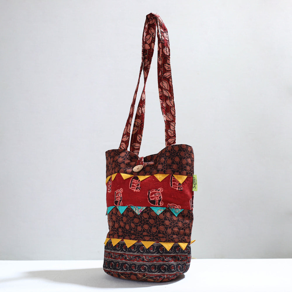 patchwork shoulder bag