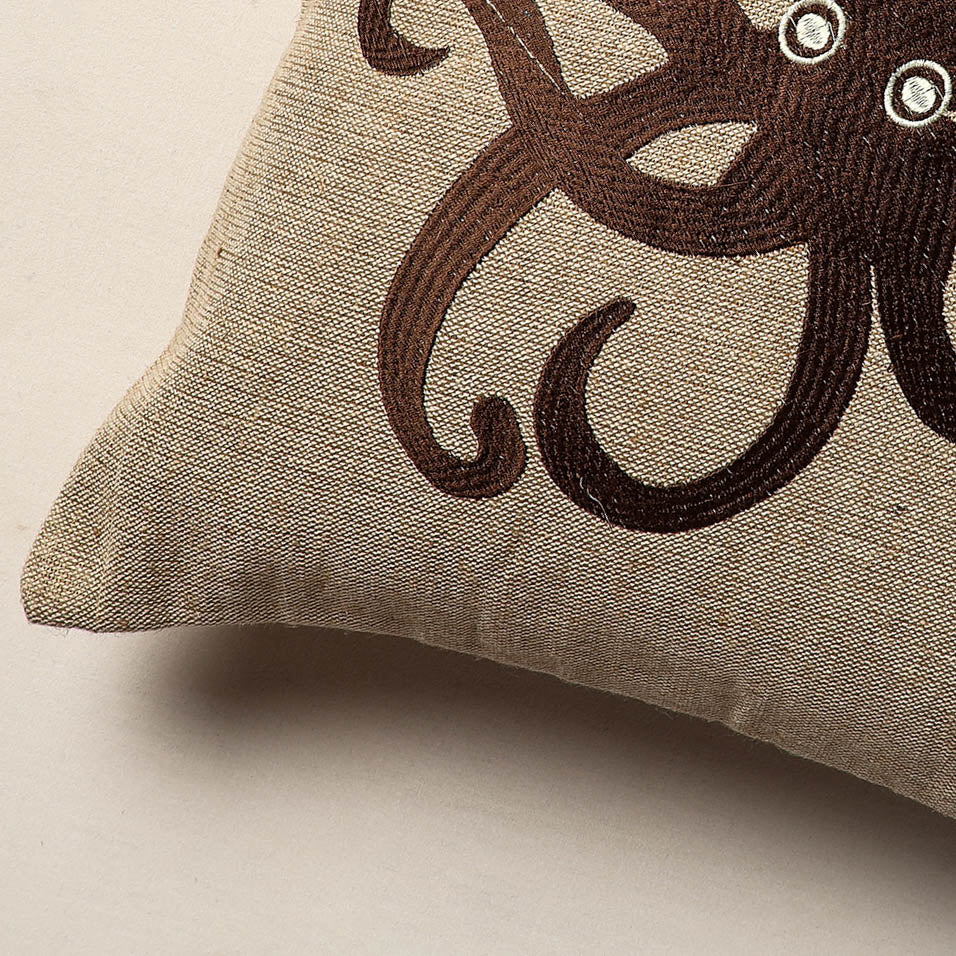 Jute Cotton Cushion Cover