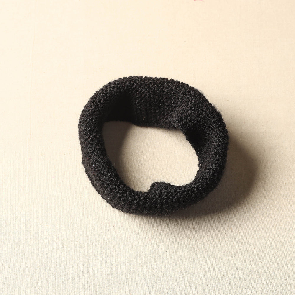 Black - Kumaun Hand Knitted Woolen Warm Headband 35