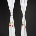 Handcrafted bead work curtain tie backs (set of 2) 02
