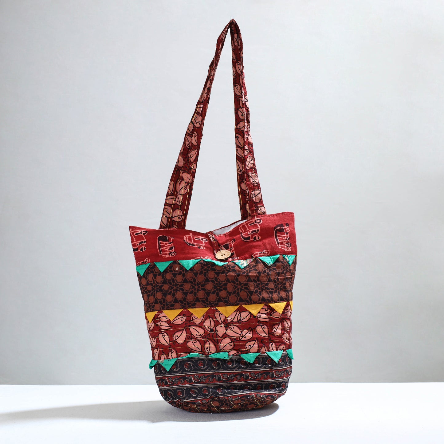 patchwork shoulder bag