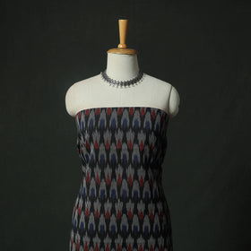 Pochampally Ikat Weave Cotton 2pc Unstitched Dress Material Kurta Set 05