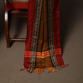 Dharwad Mercerised Cotton 3pc Unstitched Dress Material Suit Set with Woven Border 06