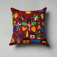 Applique Work Cushion Cover