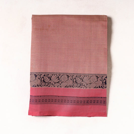 Peach - Kanchipuram Cotton Precut Fabric