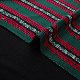 Pure Handwoven Bharashai Mashru Fabric (Width - 21 in) 08
