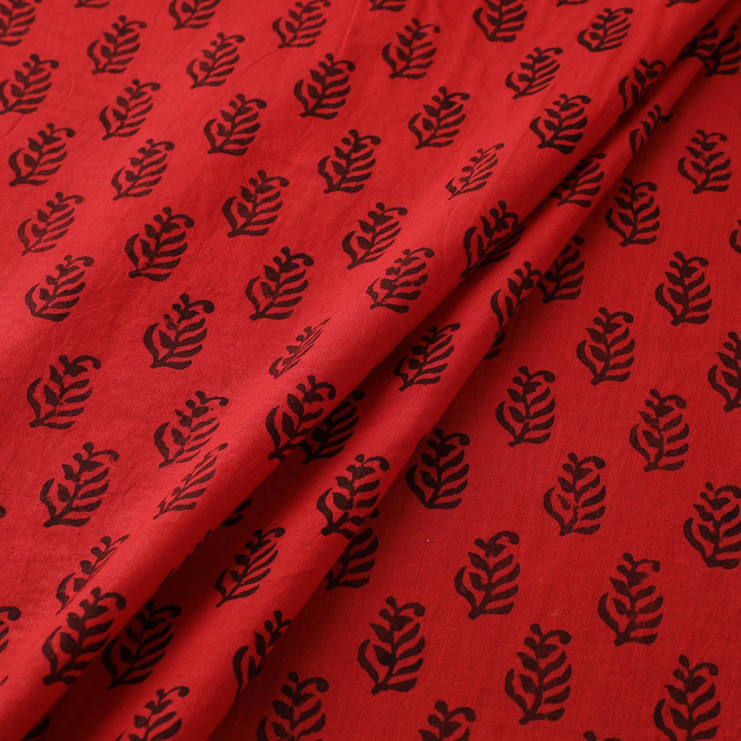 Bagh Hand Block Print Natural Dyed Cotton Fabric 01