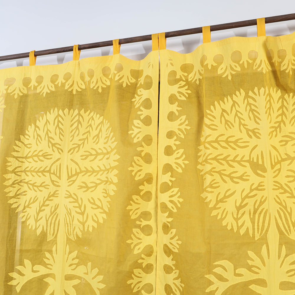 Applique Cutwork Window Curtain