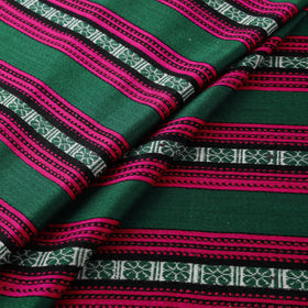 Pure Handwoven Bharashai Mashru Fabric (Width - 21 in) 07