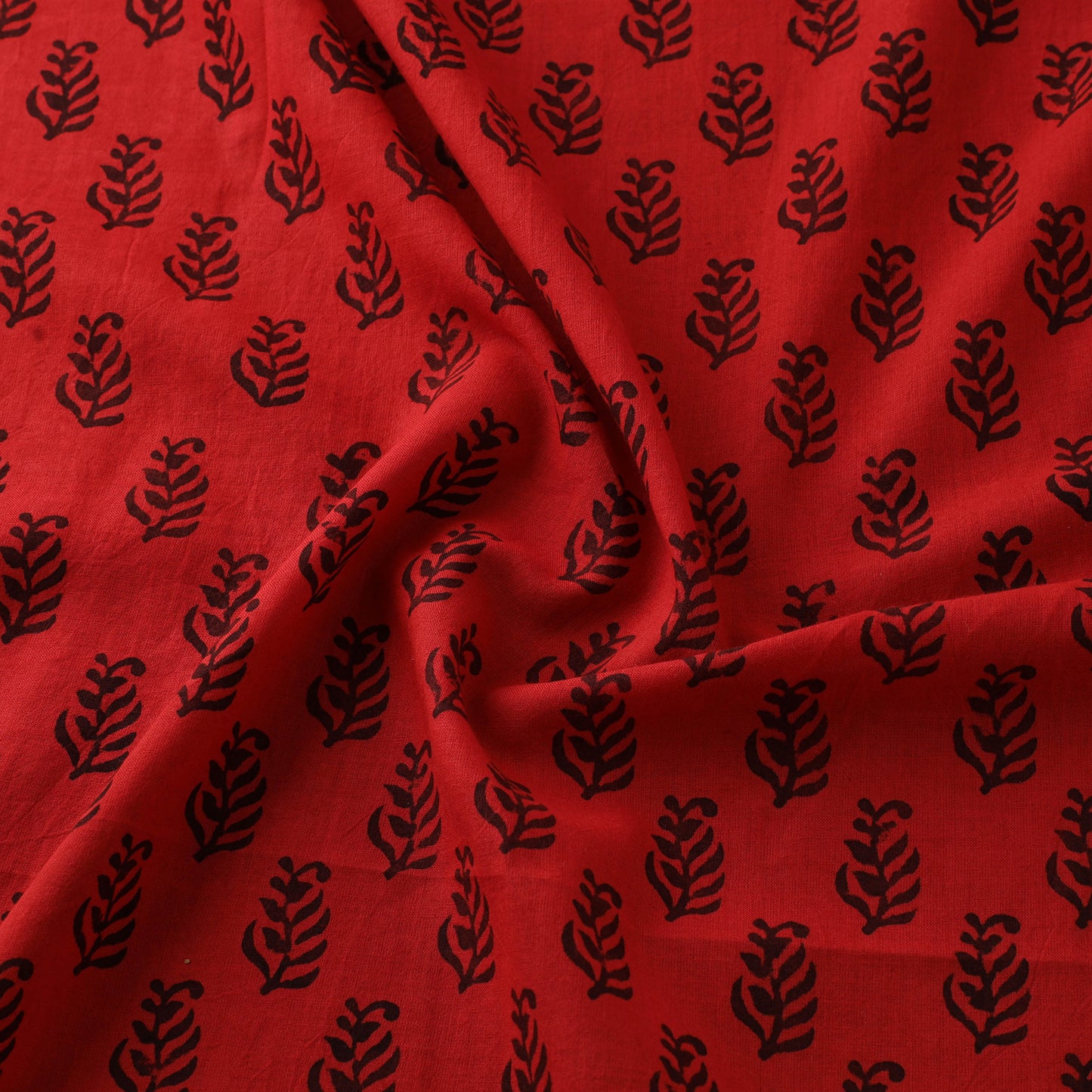 Bagh Hand Block Print Natural Dyed Cotton Fabric 01