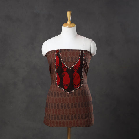 Brown - bagh cotton unstitched kurta material
