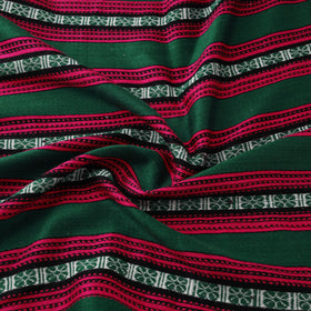 Pure Handwoven Bharashai Mashru Fabric (Width - 21 in) 07