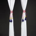 Handcrafted bead work curtain tie backs (set of 2) 05