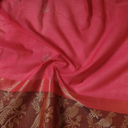 Pink - Kanchipuram Cotton Precut Fabric (1.55 Meter)