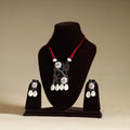 Multicolor - handmade shell work fabart necklace set 18