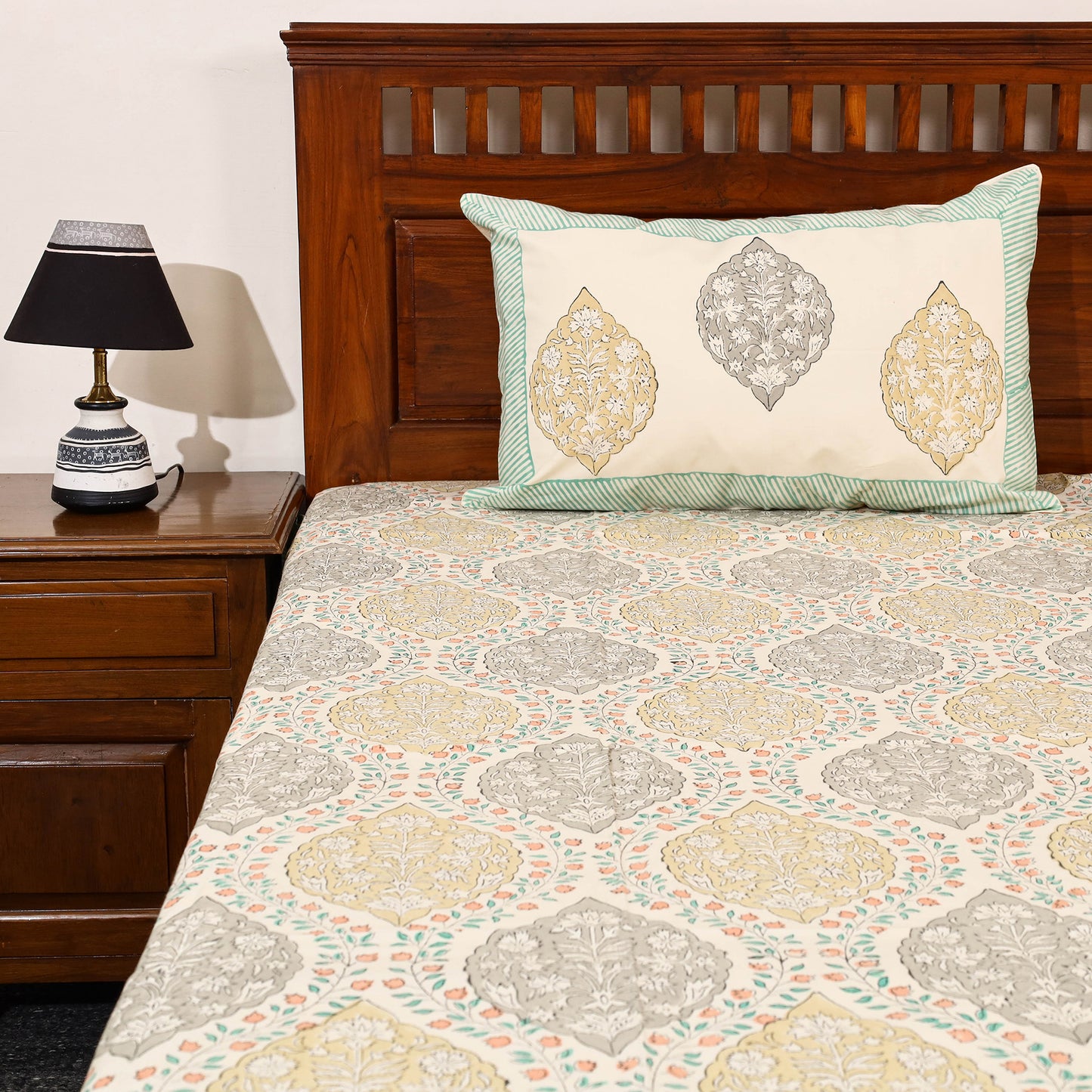 Sanganeri Double Bed Cover