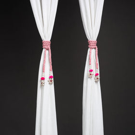 Handcrafted bead work curtain tie backs (set of 2) 06