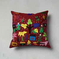 Applique Work Cushion Cover