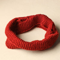 Red - Kumaun Hand Knitted Woolen Warm Headband 39