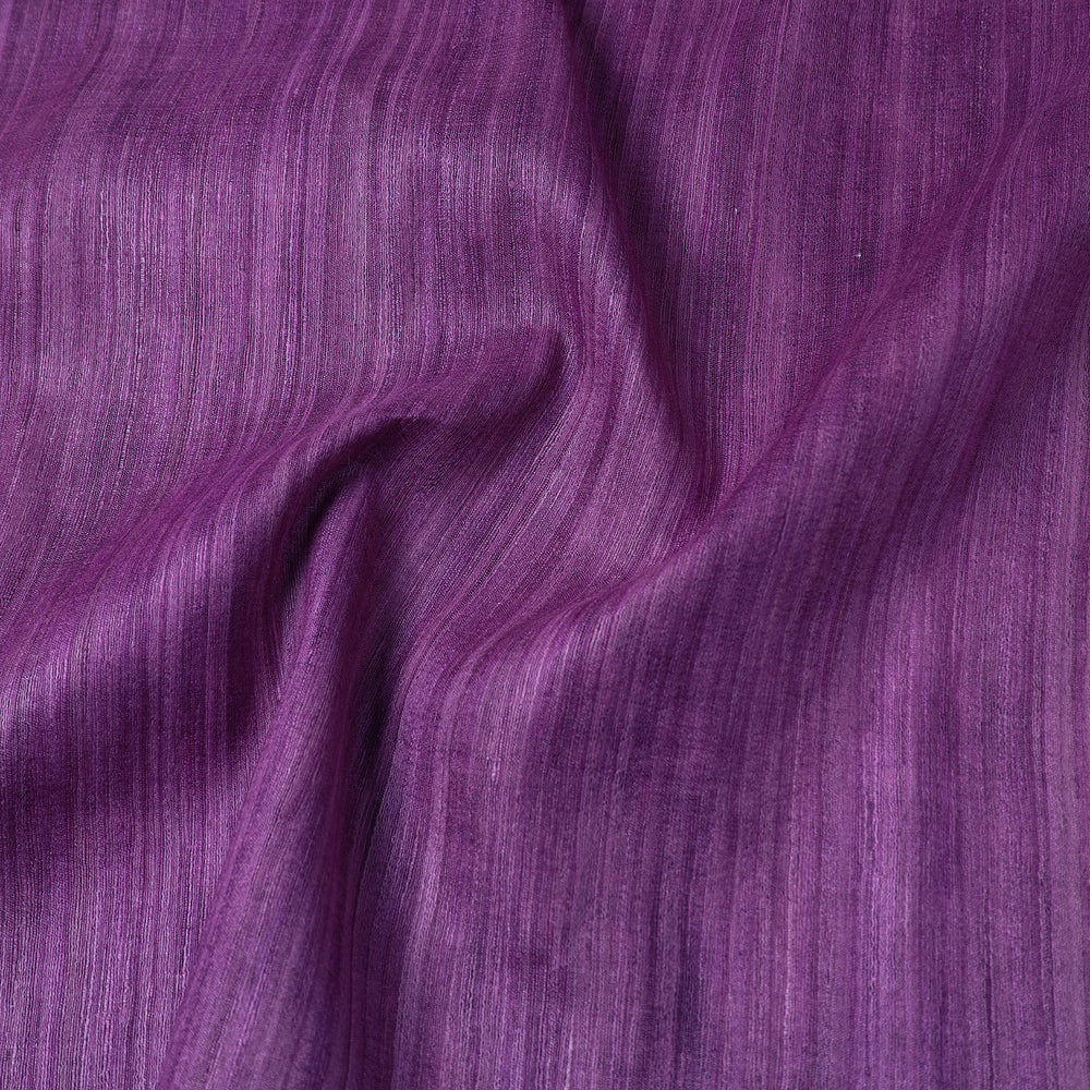 Purple - Bhagalpuri Handwoven Pure Desi Tussar Silk Fabric 01