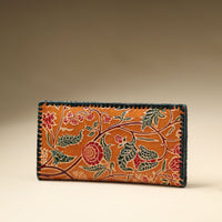 embossed leather wallet