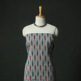 Pochampally Ikat Weave Cotton 2pc Unstitched Dress Material Kurta Set 07