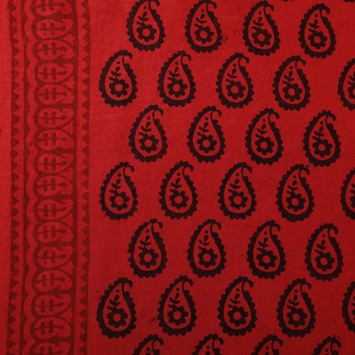 Bagh Hand Block Print Natural Dyed Cotton Fabric 03