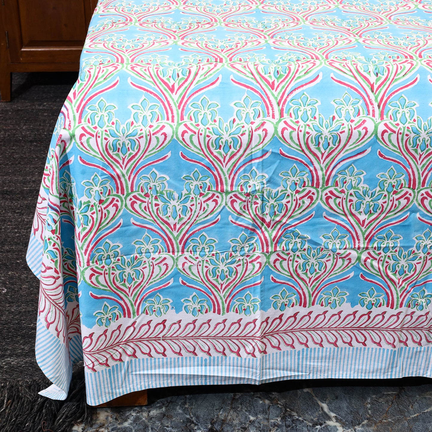 Sanganeri Double Bed Cover