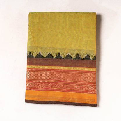 Yellow - Kanchipuram Cotton Precut Fabric (2.1 Meter)