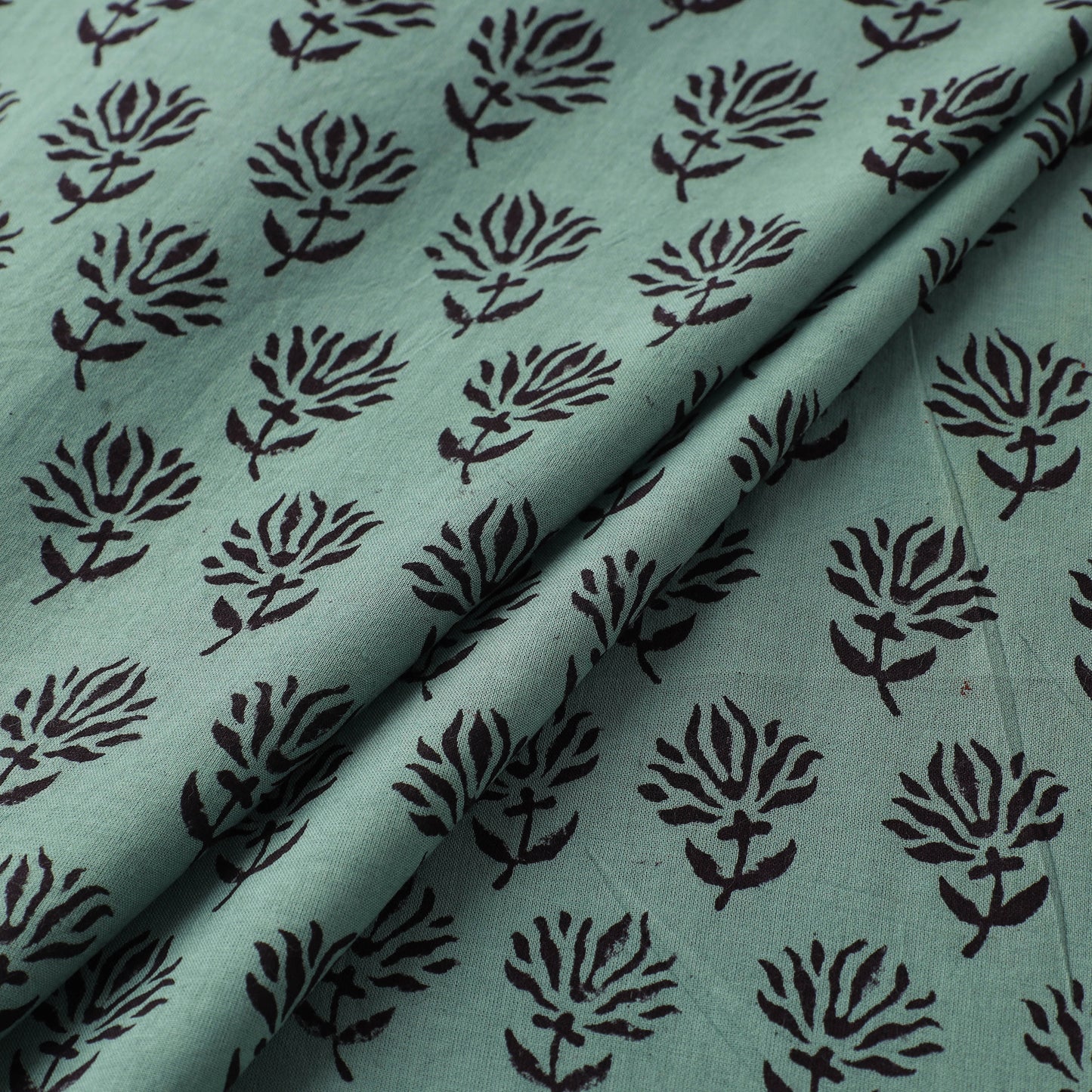 Bagh Hand Block Print Natural Dyed Cotton Fabric 04