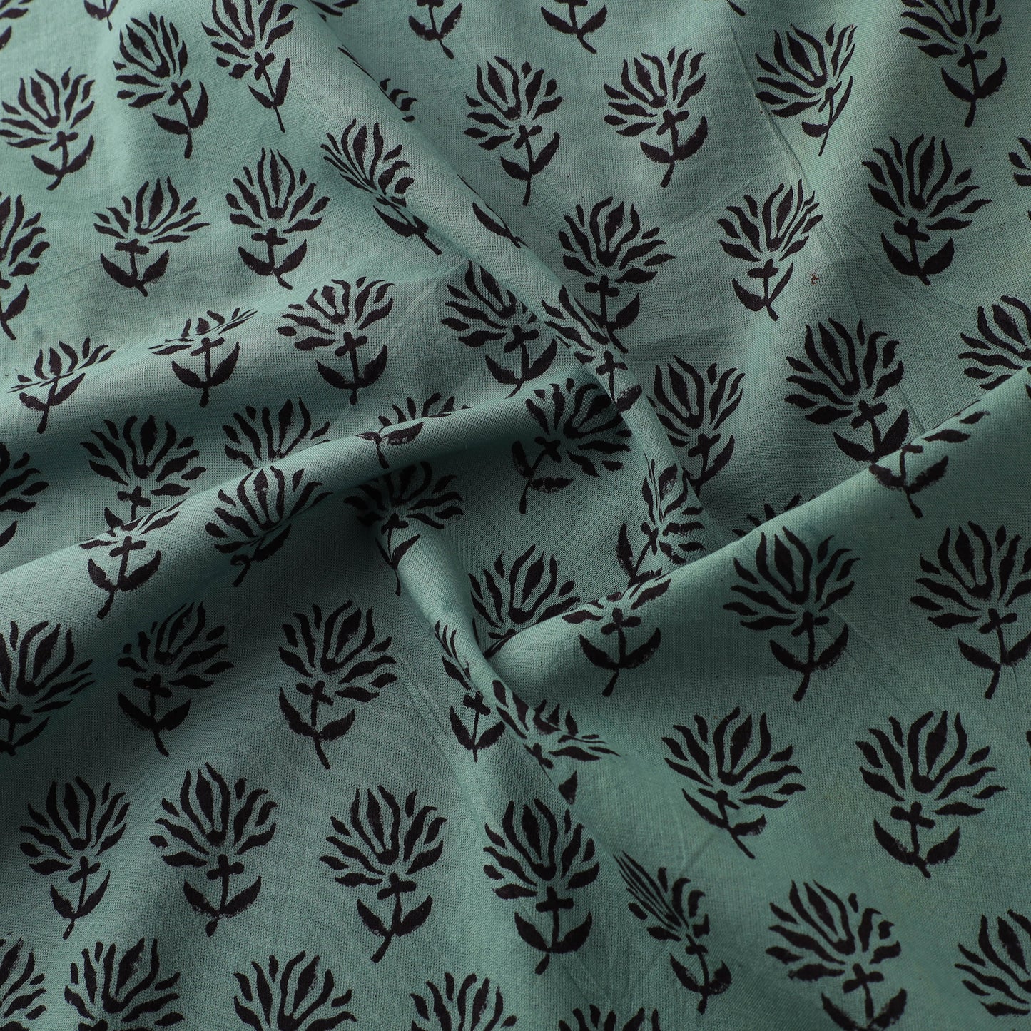 Bagh Hand Block Print Natural Dyed Cotton Fabric 04