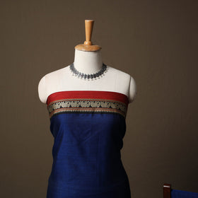 Dharwad Mercerised Cotton 3pc Unstitched Dress Material Suit Set with Woven Border 09