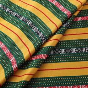 Pure Handwoven Bharashai Mashru Fabric (Width - 21 in) 06