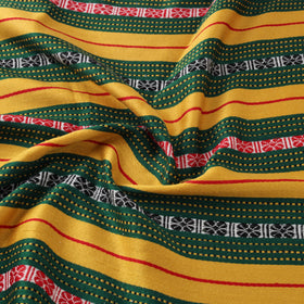 Pure Handwoven Bharashai Mashru Fabric (Width - 21 in) 06