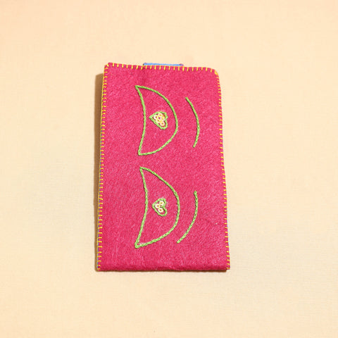 felt mobile pouch