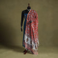 Red - kota doria cotton sanganeri floral dupatta 30